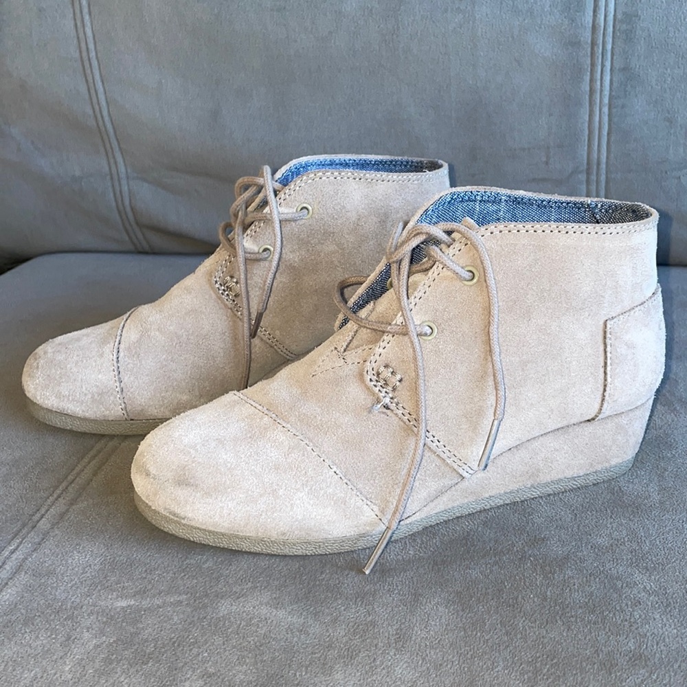 Toms Suede Wedge Shoes
